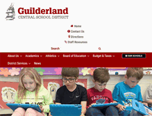 Tablet Screenshot of guilderlandschools.org